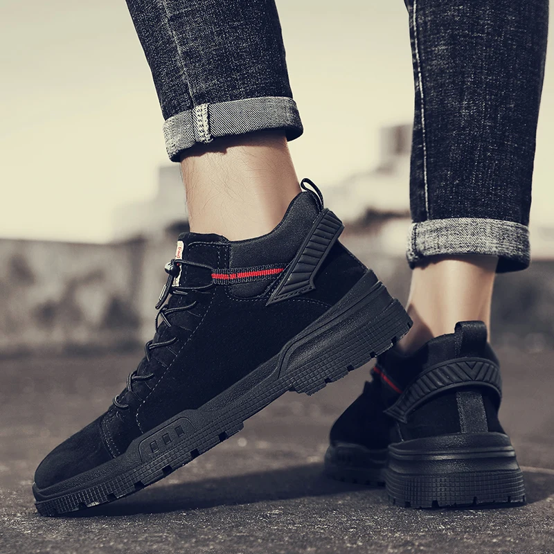 

Autumn 2020 Youth Fashion Men Shoes Khaki Black Casual Shoes Adult Designer Leather Man Casual Sneakers Luxury Brand Shoes Man