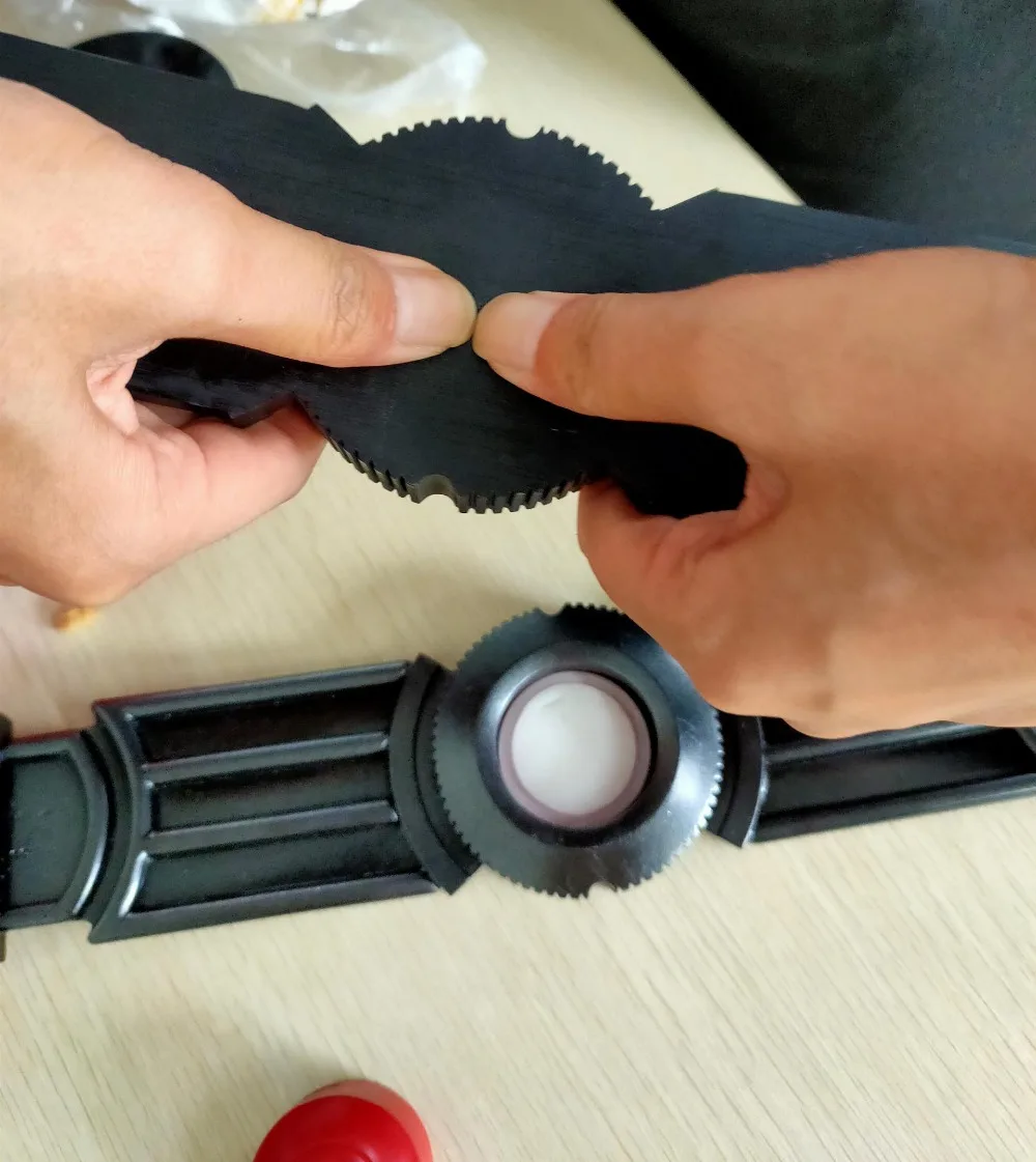XCOSER Ant Man пояс для косплея обновленный Каучуковый Ремень и напульсник супергерой косплей реквизит для Хэллоуина костюмы со светодиодной подсветкой