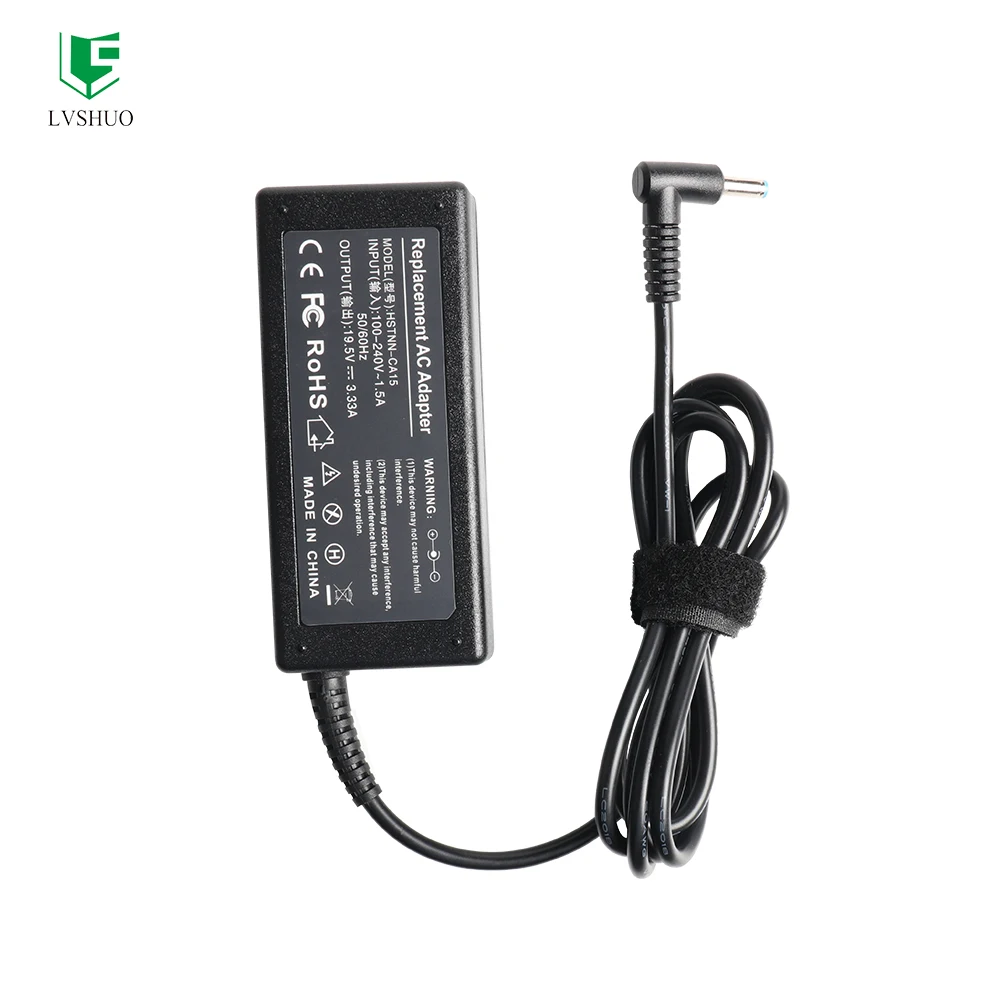 

19.5V 3.33A 65W 4.5*3.0 AC Power Adapter Charger Power Supply for HP Laptop Adapter Pavilion 15 Envy 17