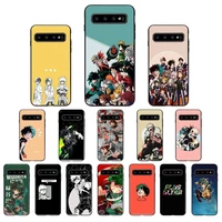 anime my hero academia figure phone case for samsung a40 a50 a51 a71 a20s s8 s9 plus note 20 ultra 4g 5g