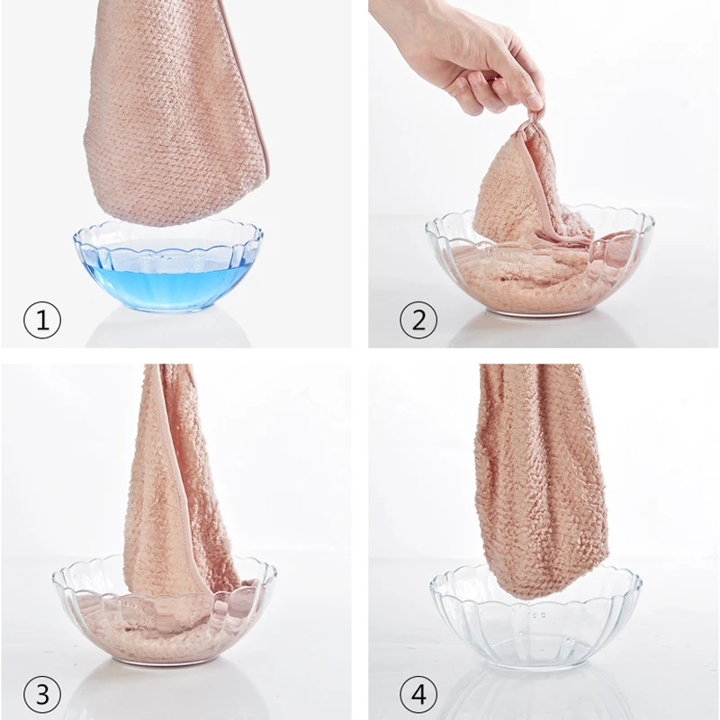 Полотенце для волос из микрофибры быстросохнущая шапка супервпитывающее