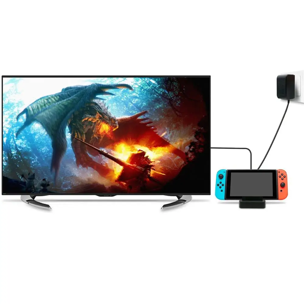 Мини HD конвертер адаптер Type C 4K TV охлаждающая структура Зарядное устройство