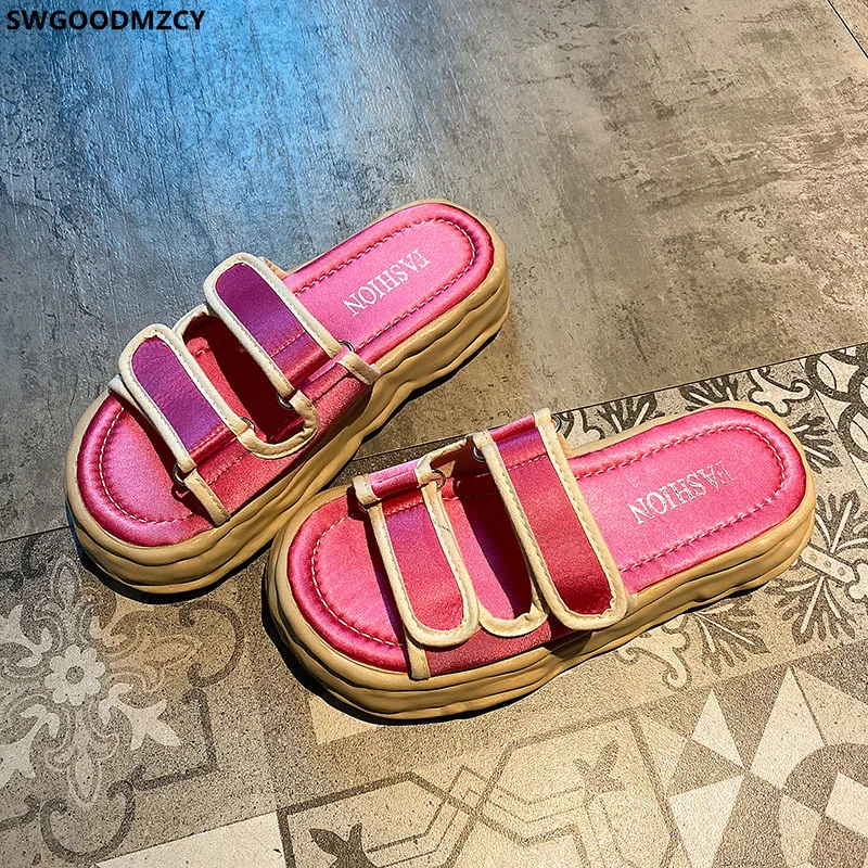 

Ladies Slippers Slides Women Designer Slippers Women Summer 2021 Platform Shoes Woman Slippers Beach Shoes Zapatillas De Mujer