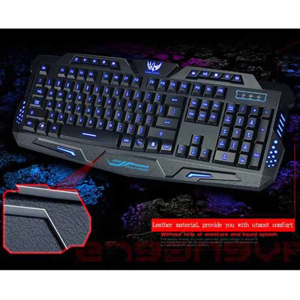 

Newest USB Wired LED Backlit Laptop Computer Gamer Keyboard Mouse Combo Optical Professional