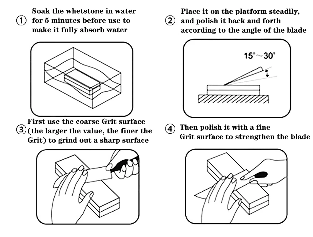

Professional Knife Sharpener Whetstone Sharpening Stones grinding stone water stone kitchen Tool 2-IN-1 600 1000 3000 6000 Grit