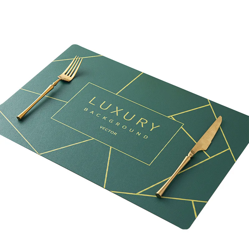 

Leather Western mat pvc waterproof anti-slip anti-oil anti-hot home table mat cup pad mouse pad mouse pad