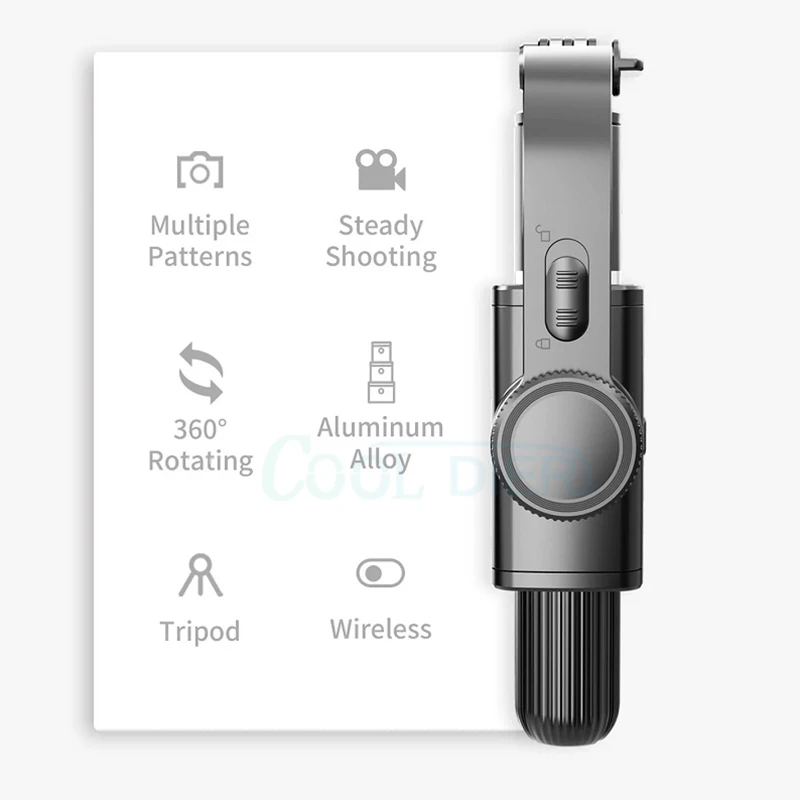 Прохладный DIER Bluetooth ручной шарнирный стабилизатор для камеры GoPro на открытом