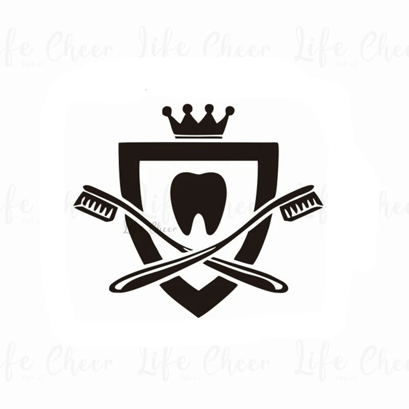 Стоматологический центр настенные фрески зубы щетка виниловая настенная