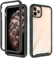 hybrid armor tpu bumper shockproof case for iphone 11 pro max xs max xr x se 2020 8 7 6 plus transpanet acrylic back cover