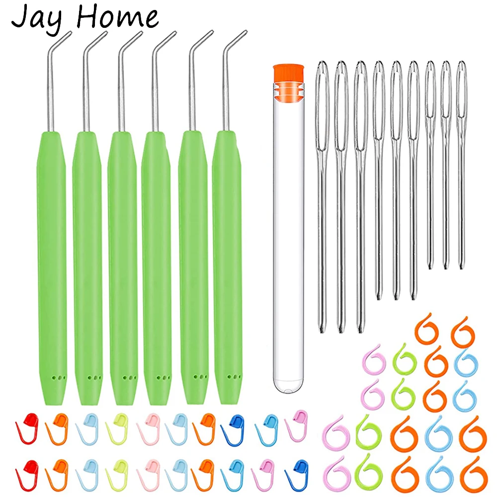 3 шт. Вязание крючок ткацкого станка крючком иглы крюк с Сталь большой глаз