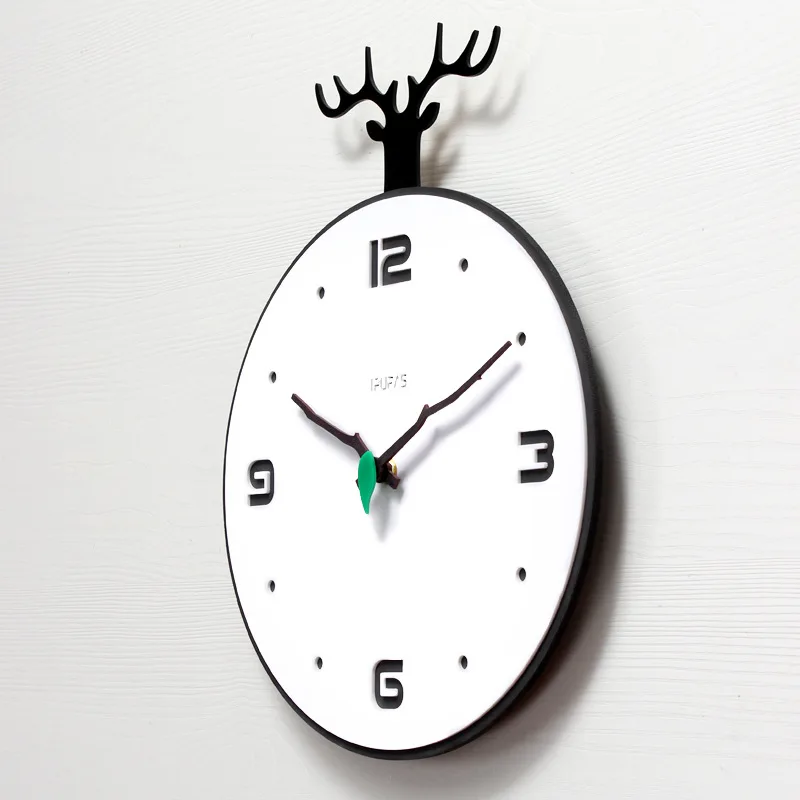 

Wall Clock Modern Design Nordic Style Living Room Wall Clocks Home Decor Fashion Creative Bedroom Silent Clock Wall Watch Decor