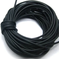 5 5 yards5 meter black rubber 3mm cord thread string strap for pendants