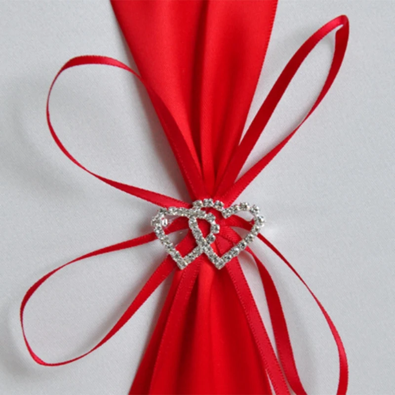 Свадебная Гостевая книга с держателем для ручек наборы атласных бантов блокнот