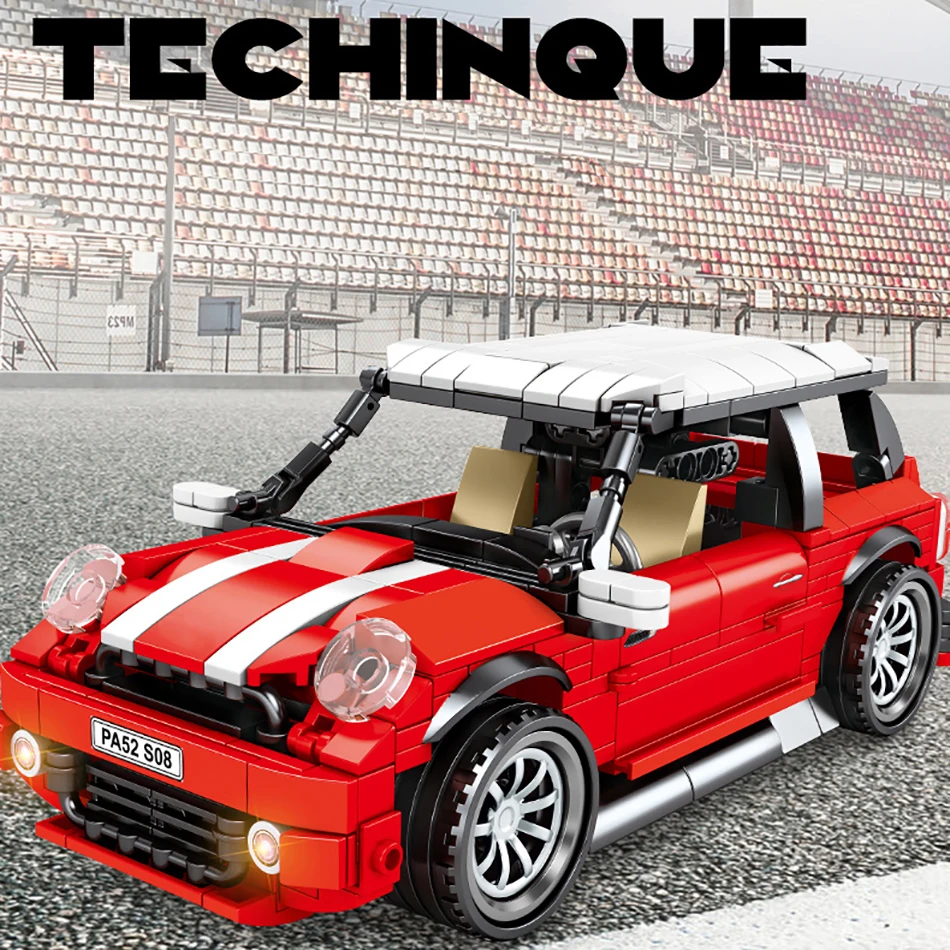 557 шт. техника Супер гоночный автомобиль классический мини купер Жук