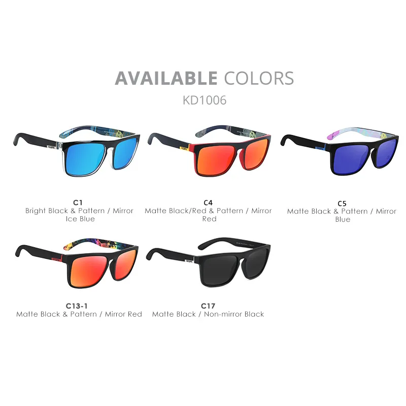

Outdoor Sports HD Polarized Sunshade Glasses Strengthen TAC Lens Anti-Glare Driving Sunglasses Beach Travel UV-Blocking Eyewears