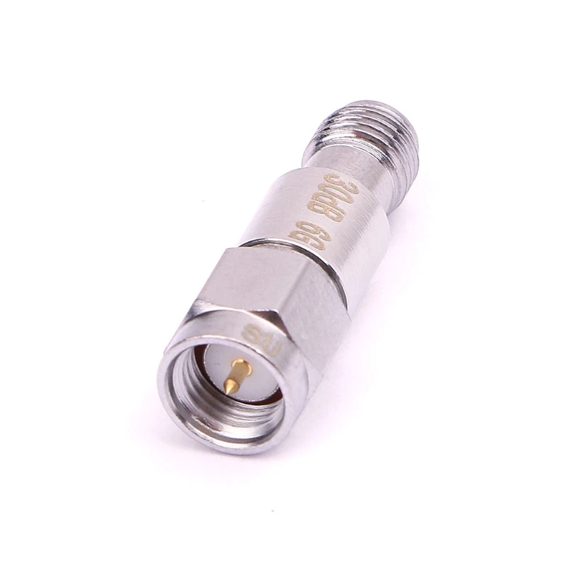 30DB 2 Вт SMA DC-6GHz коаксиальный фиксированный аттенюаторы частота 6 ГГц SMA фиксированные разъемы - Цвет: 30DB
