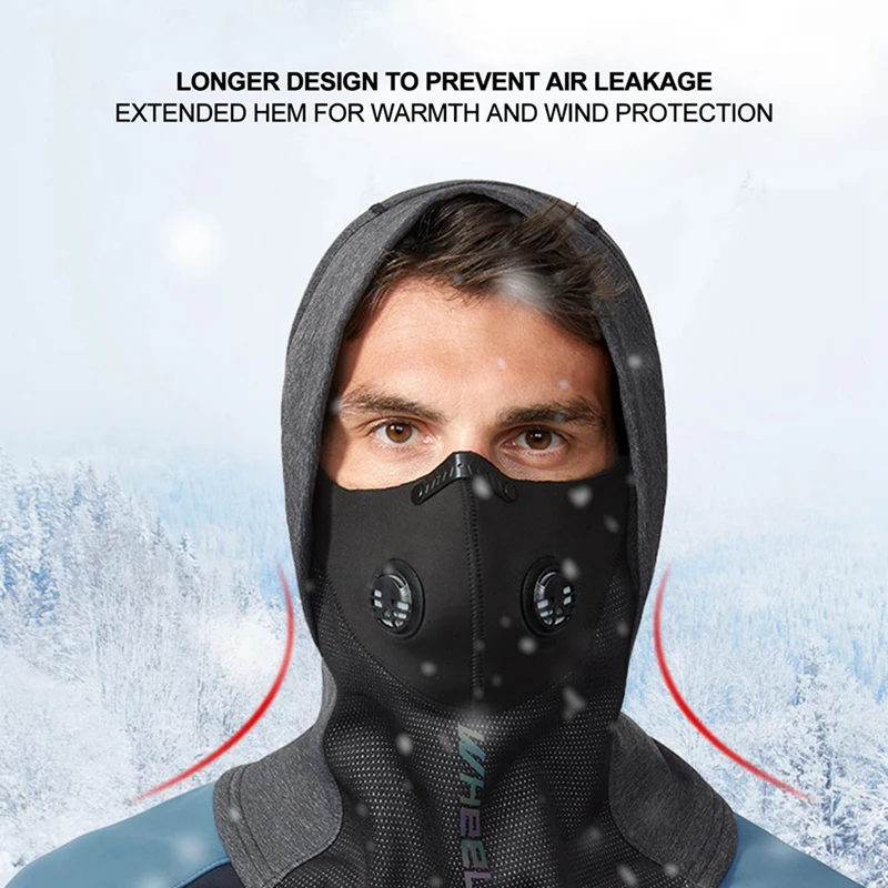 

WHeeL UP Winter Sports Cap Ski Fleece Mask Waterproof and Warm Mask Winter Windproof and Warm Riding Equipment
