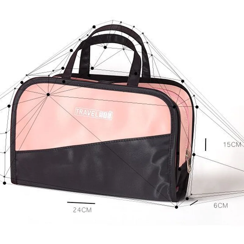 Большой Ёмкость косметичка Водонепроницаемый путешествия девушки макияж помада