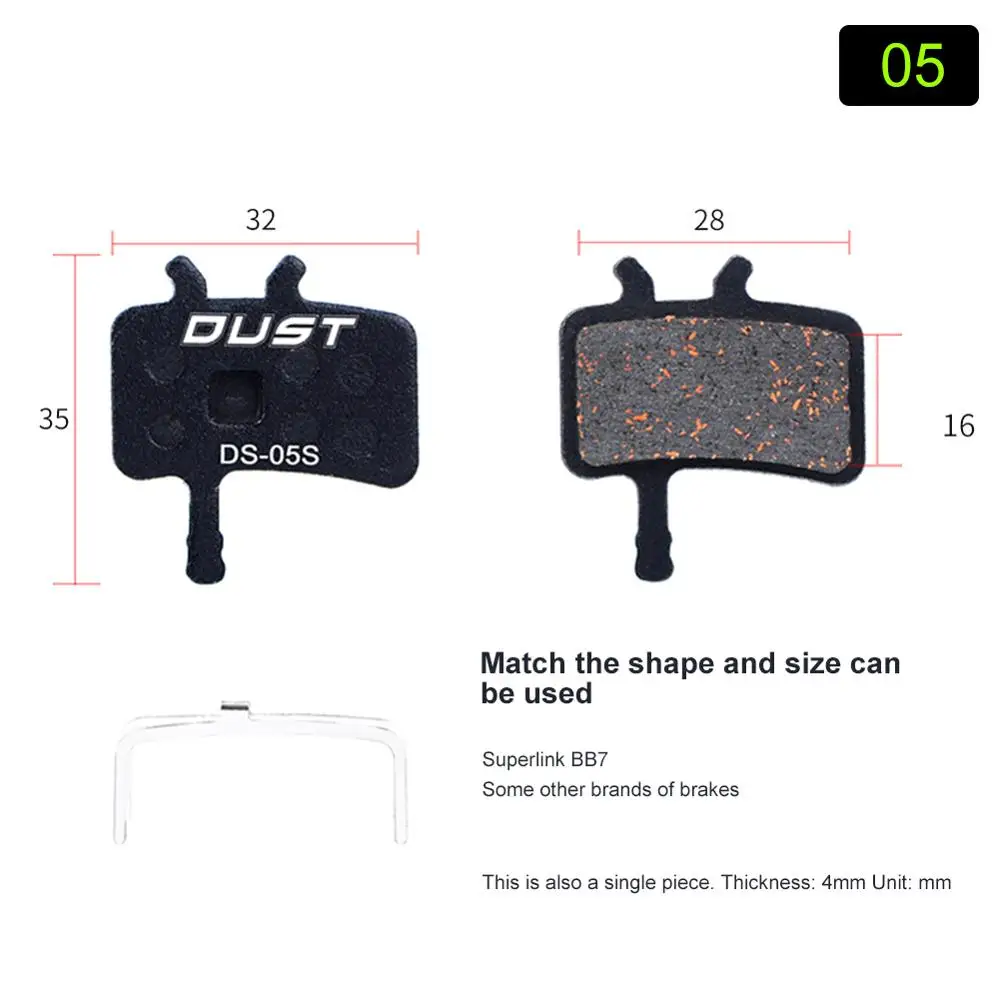 1 Набор велосипедных дисковых тормозных колодок для велосипеда гидравлические