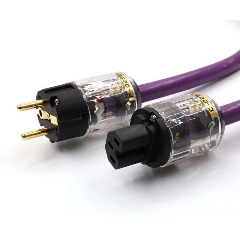 Hi end OFC аудио HiFi AC кабель питания позолоченный P 029E/C 029 провод EU schuko connctor вилка с