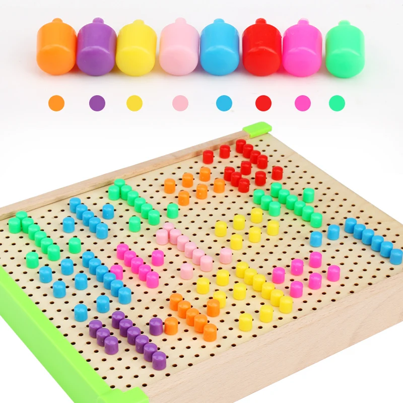 

Children's mushroom nail toy fly chess backgammon board multifunctional puzzle educational toy gift boy girl
