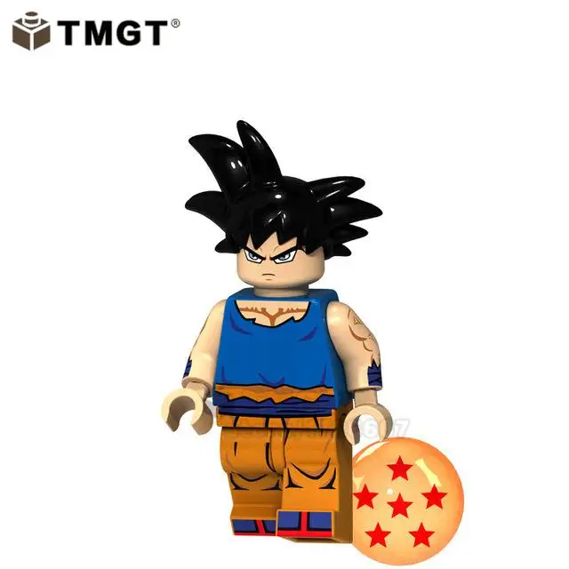 Одна распродажа Dragon Ball Z Сон Гоку гогета плавки ланч-маи Android 17 строительные блоки игрушки для детей - Цвет: XP068-Goku
