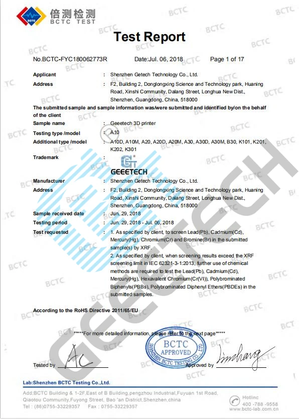 GEEETECH 3d принтер A10 с открытым исходным кодом быстрая сборка 0,4 мм сопло 220*220*260 мм 180 мм/сек. датчик накаливания PLA LCD2004 с FDM CE