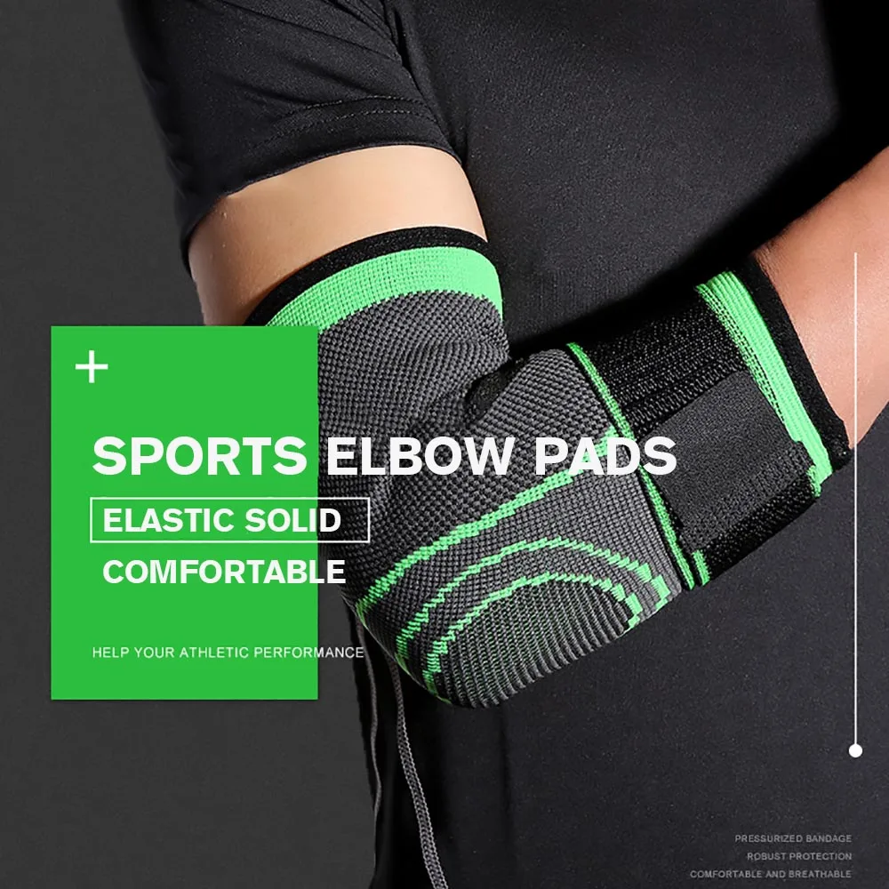 FDBRO 1 шт. Регулируемый налокотник эластичная повязка защита для поддержки локтя