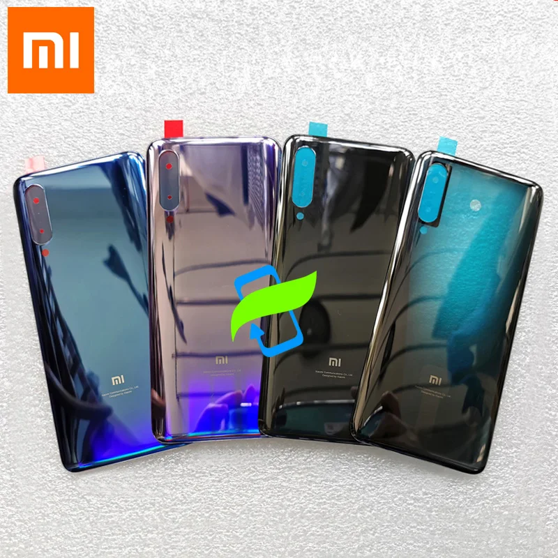 Задняя крышка батареи Xiaomi Mi 9 Mi9 задняя корпуса 3D стеклянная чехол для задней