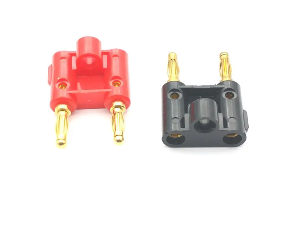 20 шт 4 мм разъем банана для связывания пост Джек динамик позолоченный двойной|plug