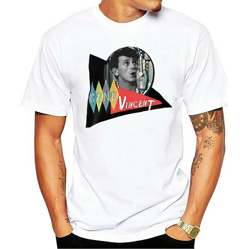 Gene Vincent футболка рок-н-ролл рок-звезды певица Кожаная кожа кожаные музыканты |