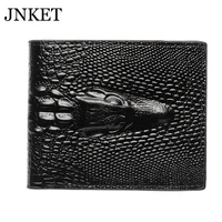 jnket new crocodile pattern wallet mens pu leather wallet short wallet billfold card holder wallet notecase