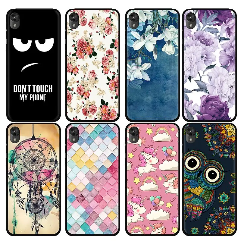 Anti-knock Back Phone Cover For MOTO E6 Colorful Painted TPU Design Silicone Fashionable bac |