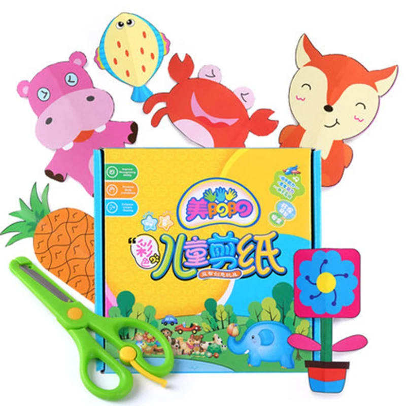 Детская книга с вырезами из бумаги сделай сам ручная работа материалы для