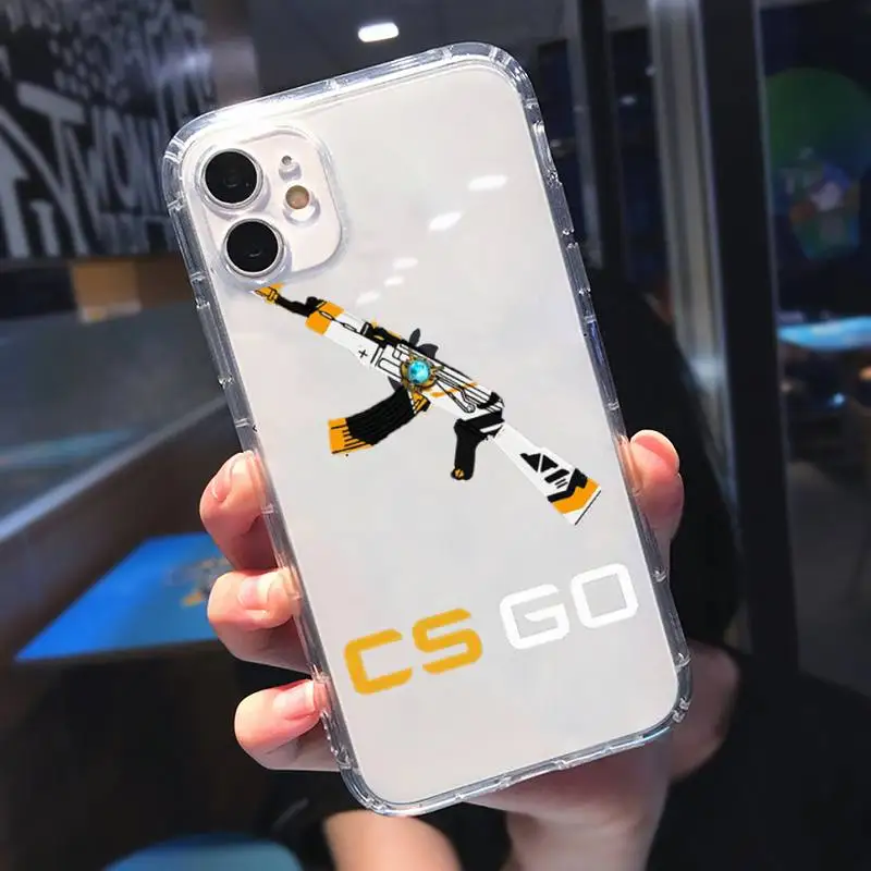 

Cs Go Counter Strike Global Offensive Phone Case Transparent for iPhone 11 12 mini pro XS MAX 8 7 6 6S Plus X 5S SE 2020 XR