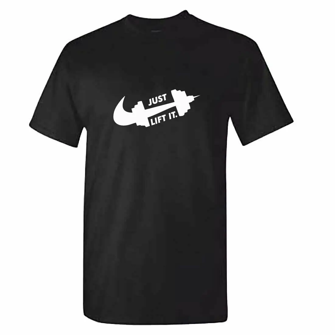 Футболка для тренировок в стиле унисекс просто Поднимите его тренажерного зала