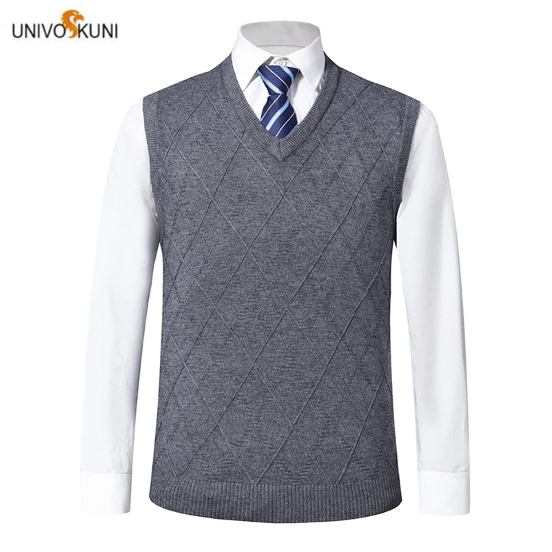 UNIVOS KUNI 2019 мужской свитер жилет новинка весна и осень Модный узор Мужской