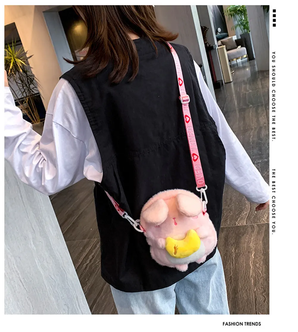 20-30 см белая и розовая плюшевая игрушка Bolso niuna девочка сумка Детский рюкзак мягкие игрушки Кролик плюшевые рюкзаки милая игрушка для детей
