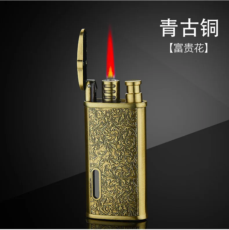 Ретро электронная ветрозащитная Бутановая газовая зажигалка