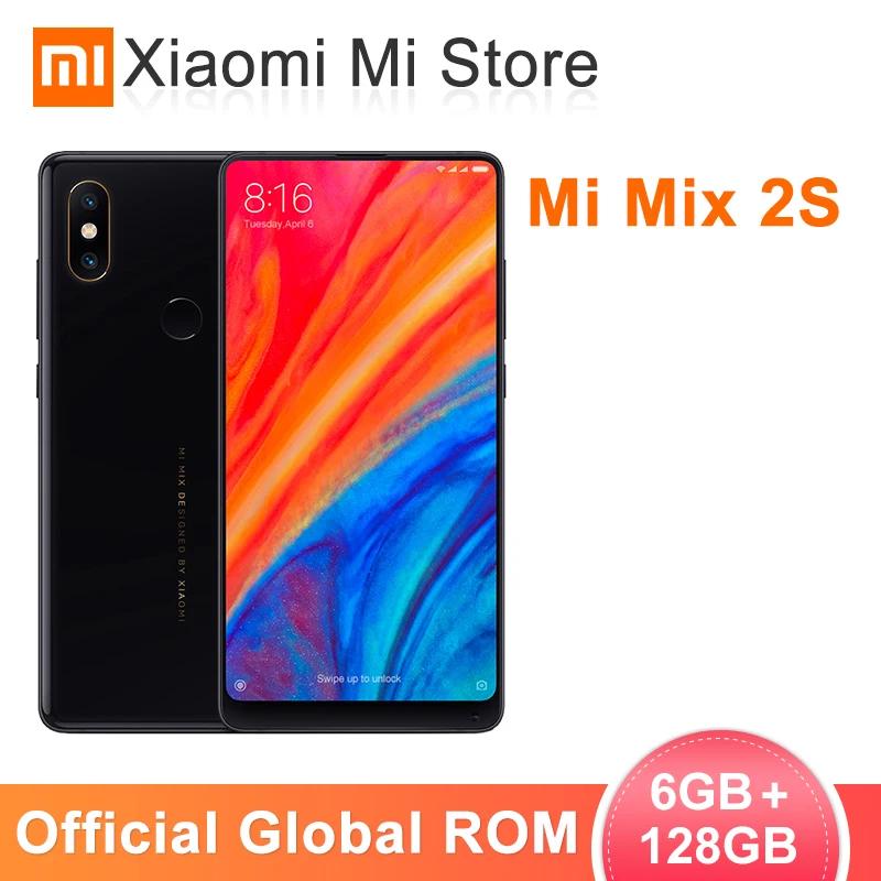 Глобальный Встроенная память Xiaomi mi x 2 S 6 ГБ 64 Snapdragon 845 12MP AI двойной камеры NFC 5 99 мАч