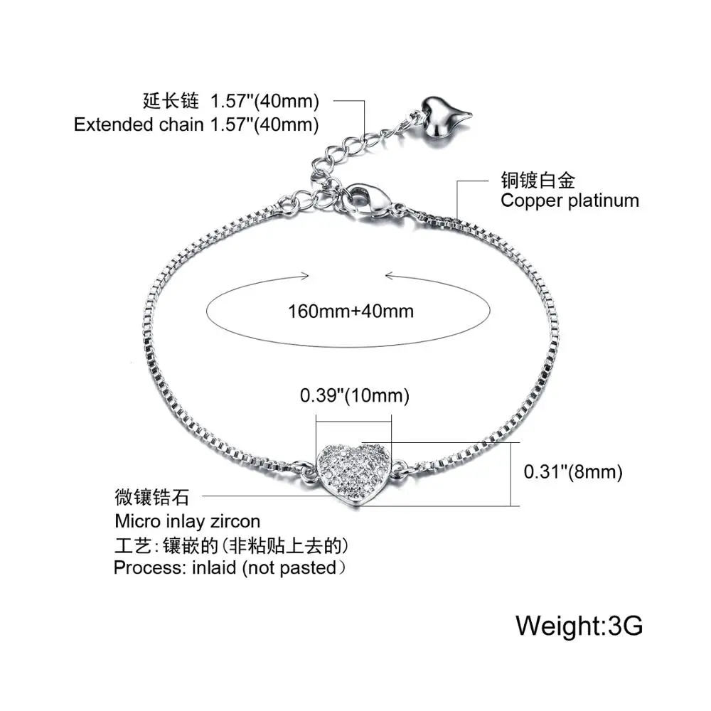 Брендовый женский браслет с родиевым покрытием женские Украшения со звездой
