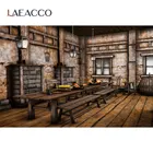 Laeacco старая сельская столовая Ресторан деревянный пол интерьер фото фоны фотография фоны для фотостудии