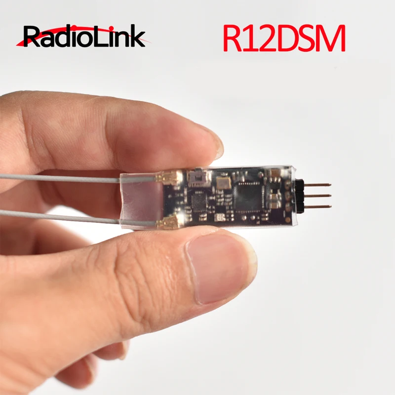 Радиоприемник R12DSM Micro Mini 2 4G 12CH SBUS PPM Поддержка сигнала DSSS FHSS спектра для