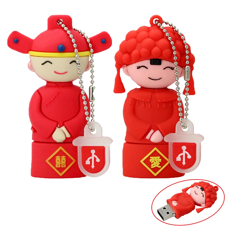 Флеш-накопитель 256 ГБ USB-накопитель 8 16 64 128 Cle USB 2.0 Большой емкости Свадебные