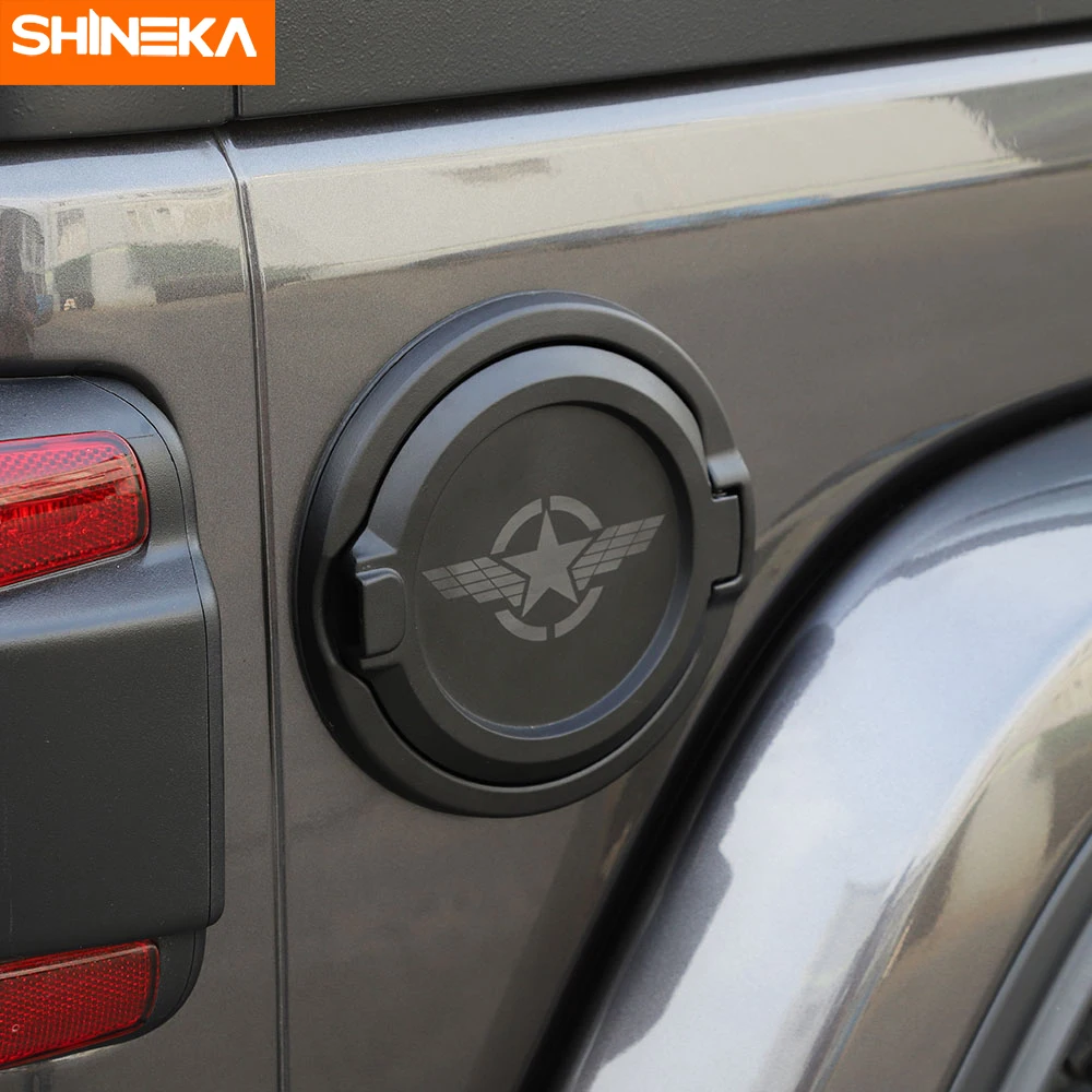 Крышки бака SHINEKA для Jeep Wrangler JL 2019 Unlimited 2 4 двери крышка газа топливный наполнитель