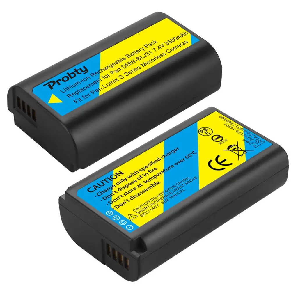 2 шт. Аккумулятор DMW-BLJ31 DMW BLJ31 LG Li-ion для беззеркальных камер Panasonic LUMIX S1 S1R S1H S Series.