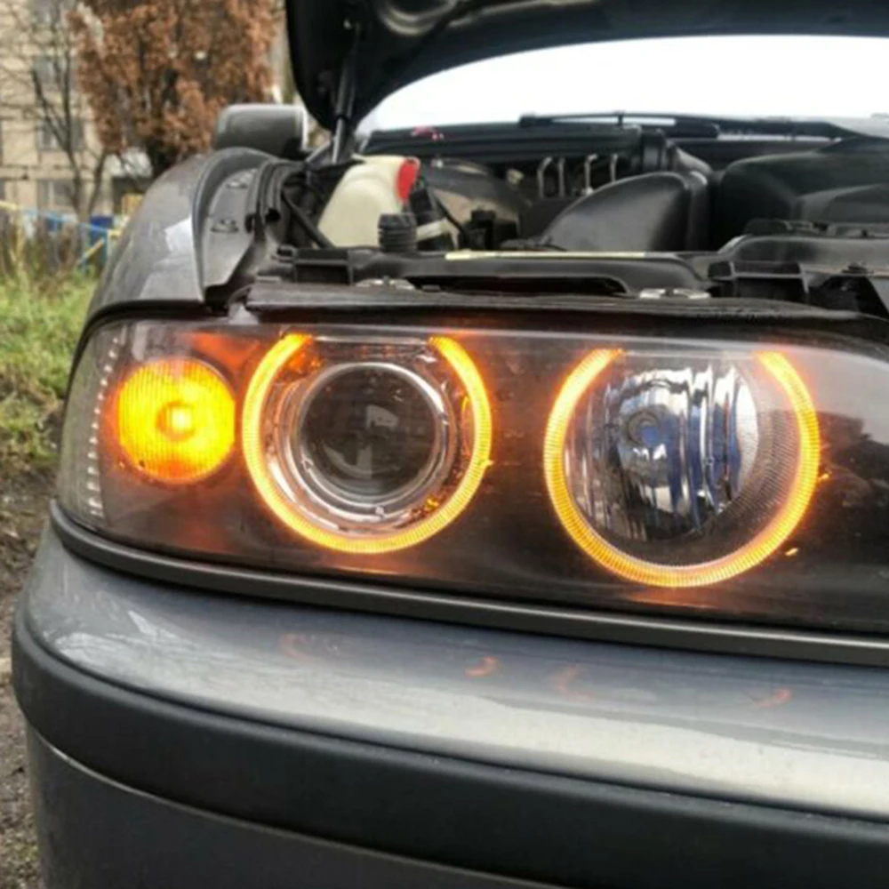 

Marker LED Angel eyes Parts 4pcs/Set Replacement For BMW E39 E60 E63 E64