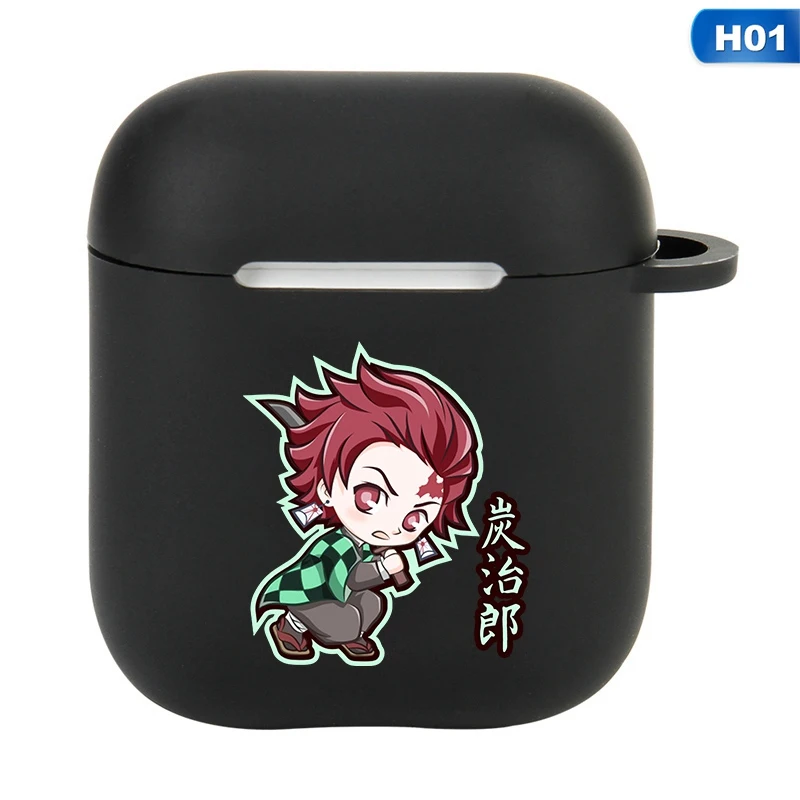 

Demon Slayer: Kimetsu No Yaiba Anime Pattern For Apple Airpods1/2 Case Bluetooth Earphone ProtectiveCover Silicone HeadphoneCase