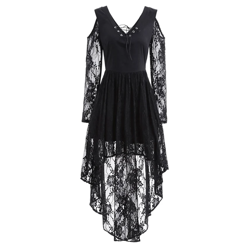 Платье для косплея на Хэллоуин в стиле ретро кружевное платье ведьмы