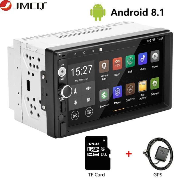 JMCQ " 1080 P Автомобильный Радио DVD GPS MP5 плеер цифровой сенсорный экран мультимедийный плеер 2 Din Авторадио RDS FM/AM навигация